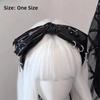 Dark Color Subculture Hair Band Zipper Pin Harajuku Hair Hoop  Punk Hair Accessories