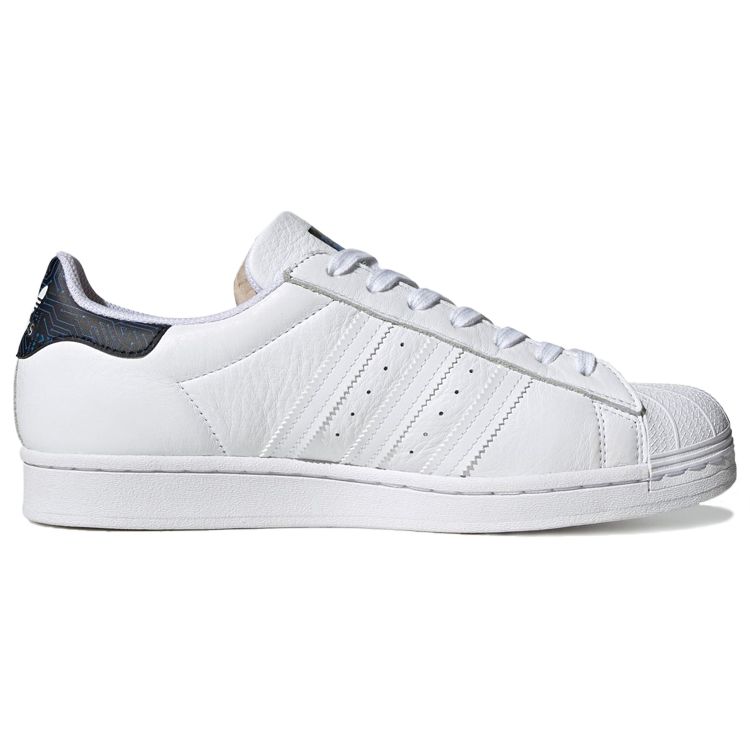 Adidas Originals Superstar Comfortable Daily Low-Top Sneakers Unisex Sneakers Deep-Blue White FY1317