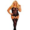 Sexy Hollow Fishnet Teddies Bodysuit Women Erotic Crotchless Lingerie Black Bodystockings Mesh Perspective Teddy Bodysuits
