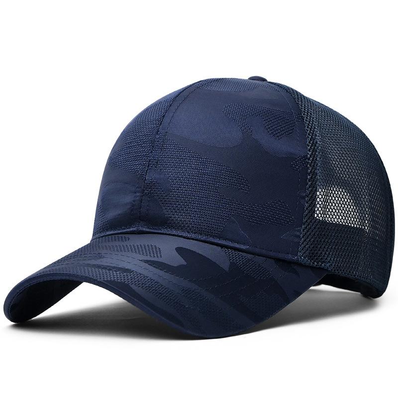 Big Head Men Quick Drying Camouflage Baseball Cap Large Size 63Cm Mesh Breathable Thin Trucker Caps Outdoor Sports Snap Cap