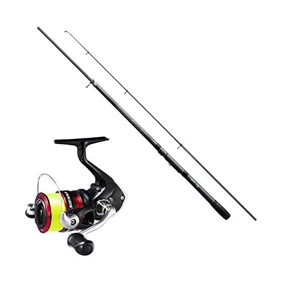 SHIMANO Beginner Recommended Set Spinning Reel (Sienna C3000 No. 3 with 150m Thread) + Rod Set