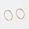 Less Is More 14K Gold Oval Earring (m)