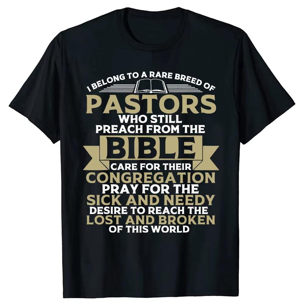 Funny This Pastor Has An Awesome Congregation Women T Shirts Bible Jesus Christian God Short Sleeve Birthday Gifts Men T-shirt