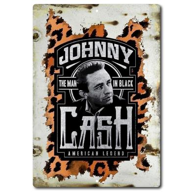 Johnny Cash Der Mann in Schwarz Konzert Blechschild Poster Man Cave Vintage Look