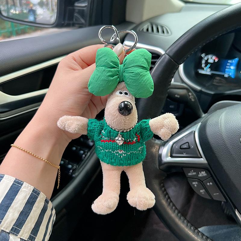 

Cartoon Plush Wallacegromit Keychain Versatile Decoration Keys Bags Backpacks StyleC