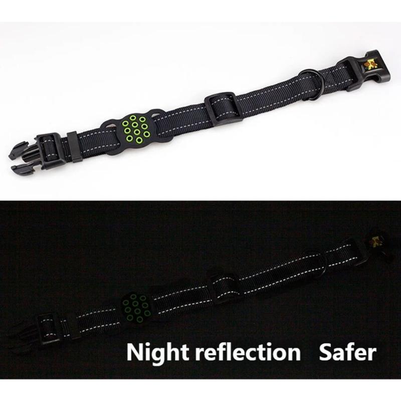 Reflective Cats Dog Collar for Tracking Device Durable Soft Wear for Training Wear Detachable Belt