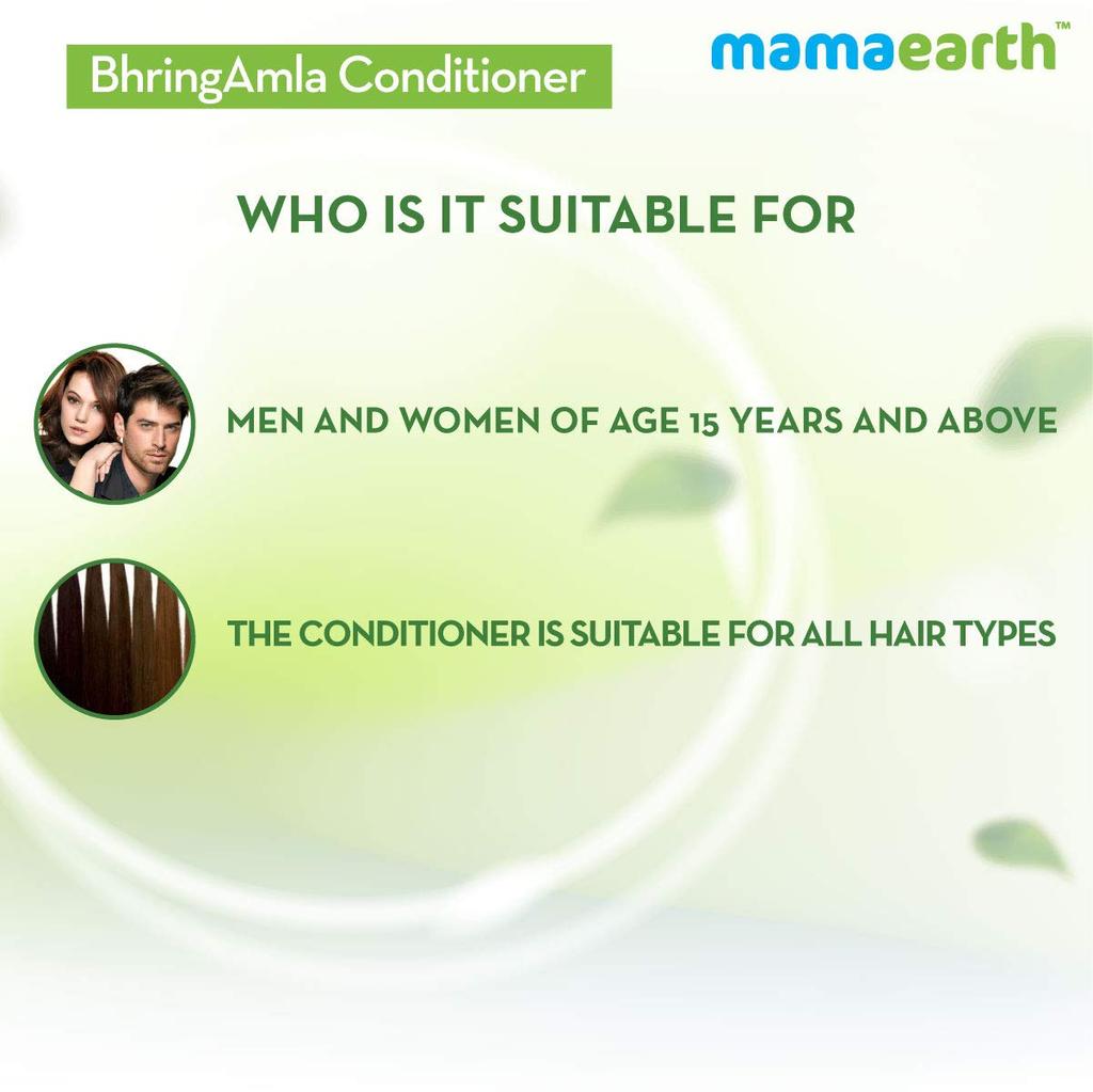 Mamaearth Bhringamla Conditioner 250 Ml Pack For Hair Fall Control Smooth Soft Hair Treatment