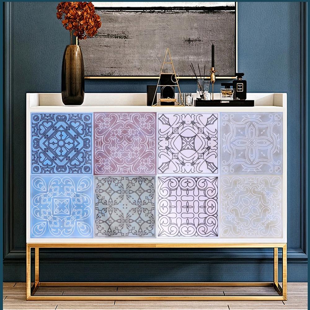15x15cm Self Adhesive Wall Decals Oil Proof Wall Art Stickers Peel and Stick Tile Home Decoration