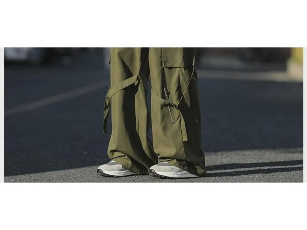 Ανδρικό Ρετρό Παντελόνι Φαρδύ Πόδι με Χαλαρή Εφαρμογή και Σχέδιο με Κορδέλες