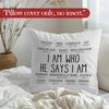 Christian Throw Pillow Covers, Christian Home Decor, Religious Bible Verse Scripture Decorative Pillowcases Cushion Cases for Home Bedroom Living