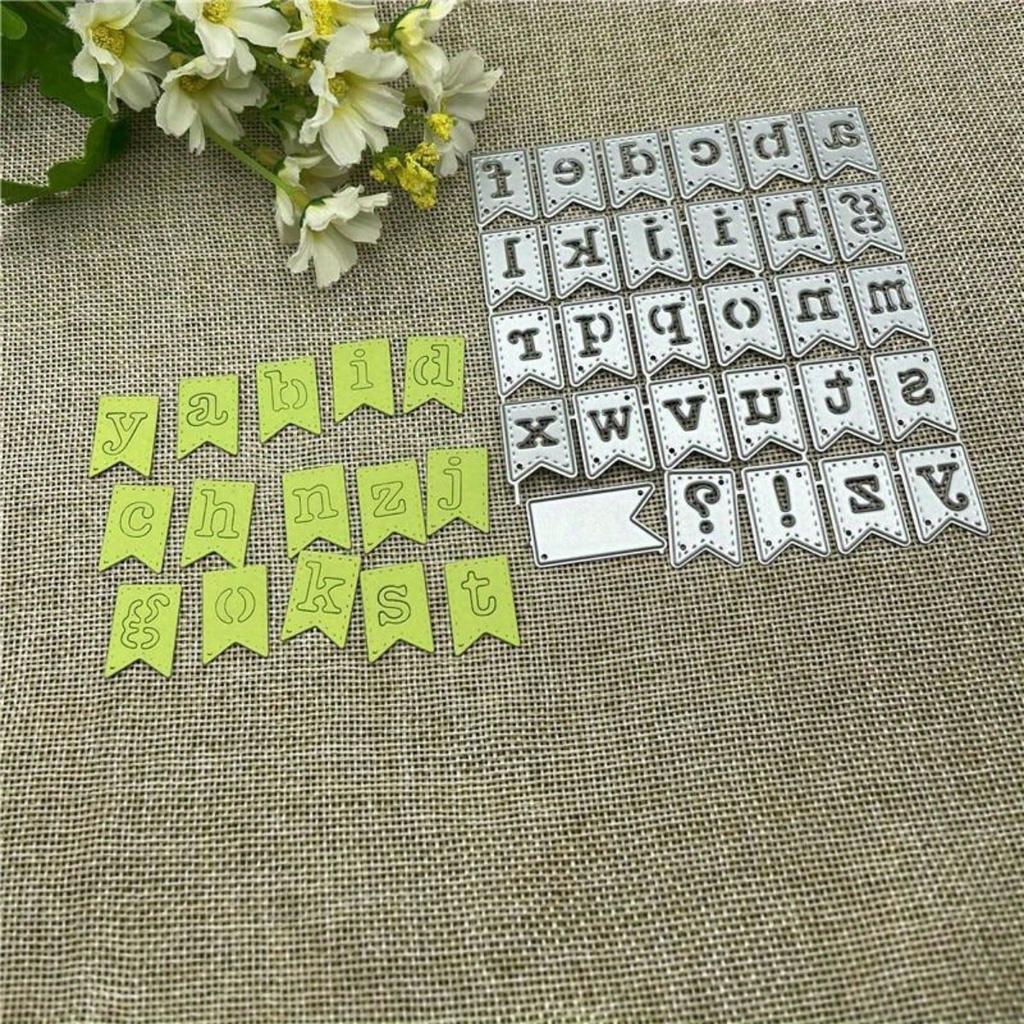 1PC Mold Letter Symbol Banner Metal Cutting Dies Stencils for DIY Scrapbooking Decorative Embossing Handcraft Die Cutting Template