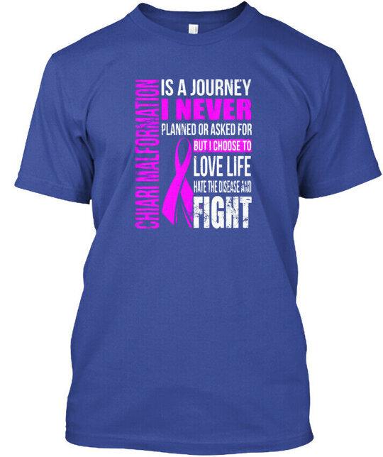 Chiari Malformation Is A Journey I T-Shirt Made in the USA Size S to 5XL Unisex T-Shirt S
