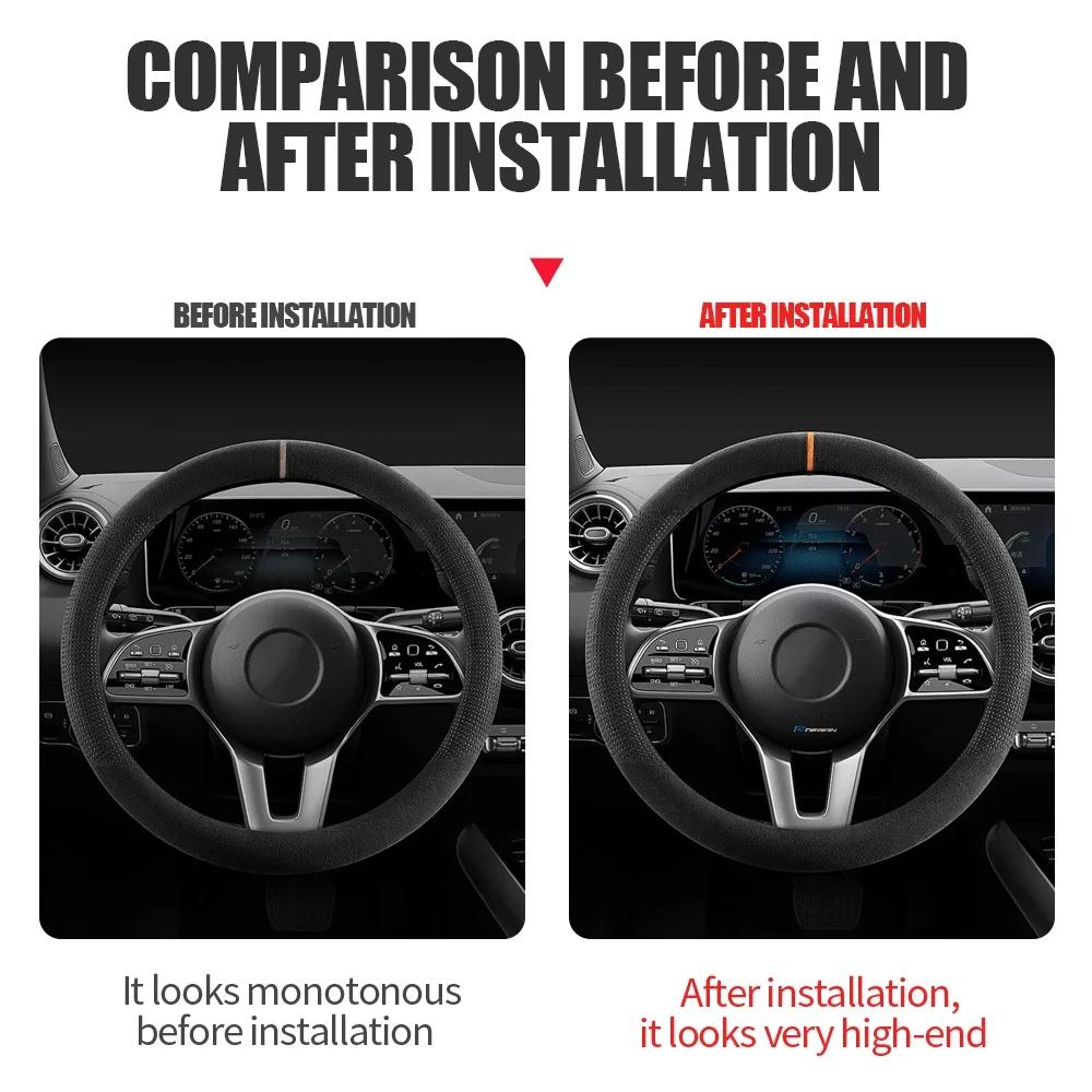 5Pcs 3D Metal R DESIGN Car Interior Sticker For Volvo Octavia 3 Fabia Kodiaq Kamiq RS Rapid Yeti Steering Wheel Decor Accessory