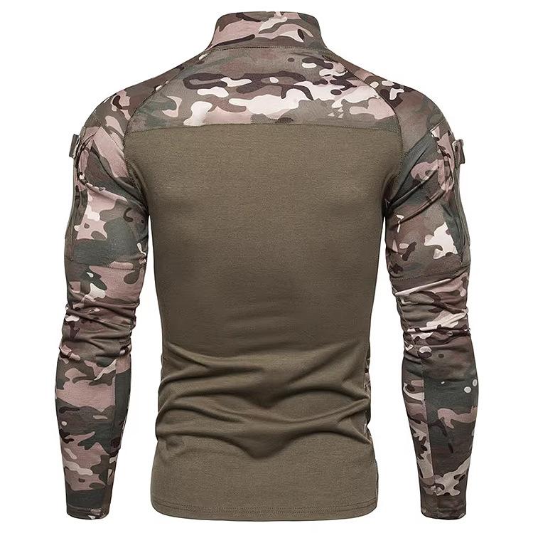 Maglietta da uomo a maniche lunghe traspirante ad asciugatura rapida Multicam per esterni Abbigliamento Magliette da fitness