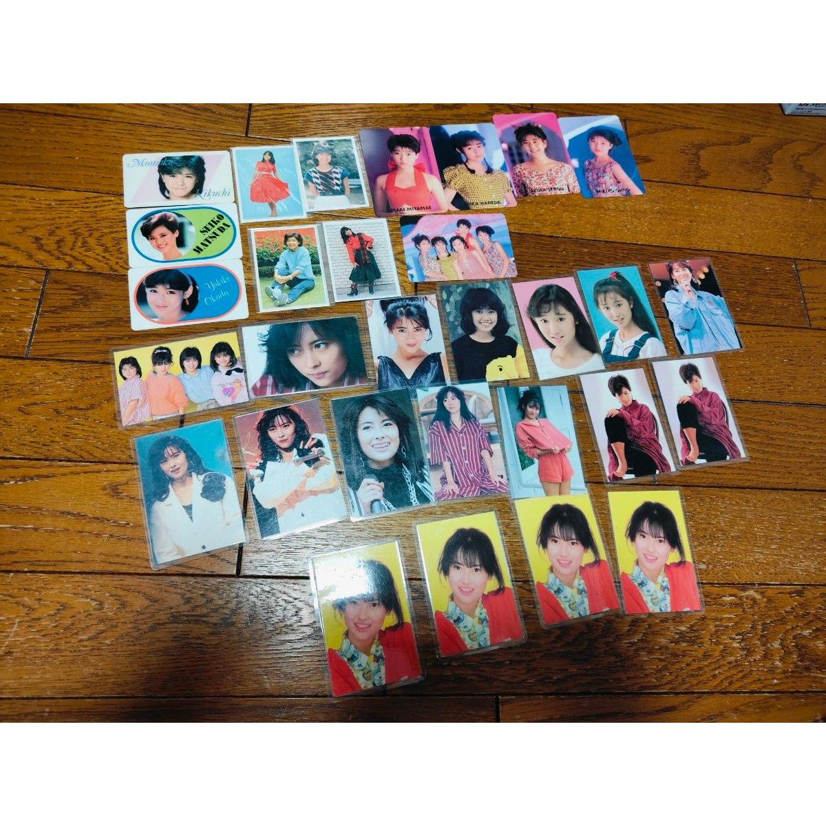 Used Idol Laminated Card Bromide Showa Collection Period Retro Bulk Sale