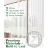 100Pcs Vertical Blinds Replacement Slats Repair Kit – Transparent PVC Tabs with Strong Adhesive – No Tools Needed, Easy Fix for Home, Office,