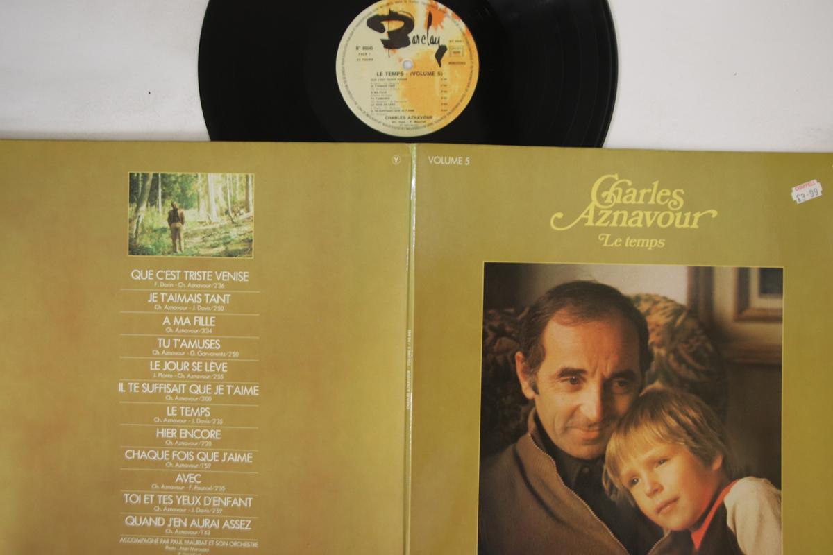 

LP Record CHARLES AZNAVOUR - Volume 5 - Le Temps 90045 BARCLAY France Pop Used