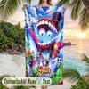The Amazing Digital Circus Beach Towel, Personalized Custom Text, Quick Dry Soft Large Towel For Swimming Pool Travel