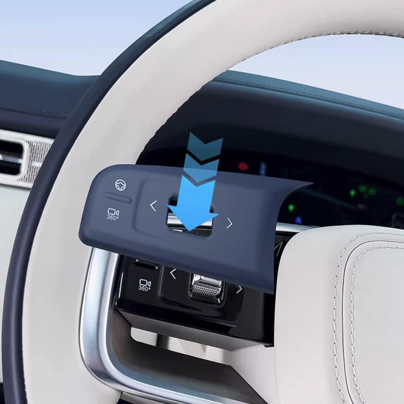 For Zeekr 9X 2025 2026 Steering Wheel Button Panel Decoration Film Silicone Protective Pad Car Interior Accessories
