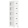 17CM Narrow Bathroom Storage Cabinet: Multi-Layer Drawer-Type Plastic Shelf
