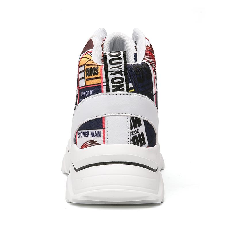 Men's Board Shoes New Big Size Platform Sneakers Men Sheos Punk Breathable Casual Sports Mesh Breathable Loafers Men Zapatillas