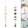 Home Decoration Boho Celestial Ornament Garland Wood Moon Phase Wood Bead Wall Hanging