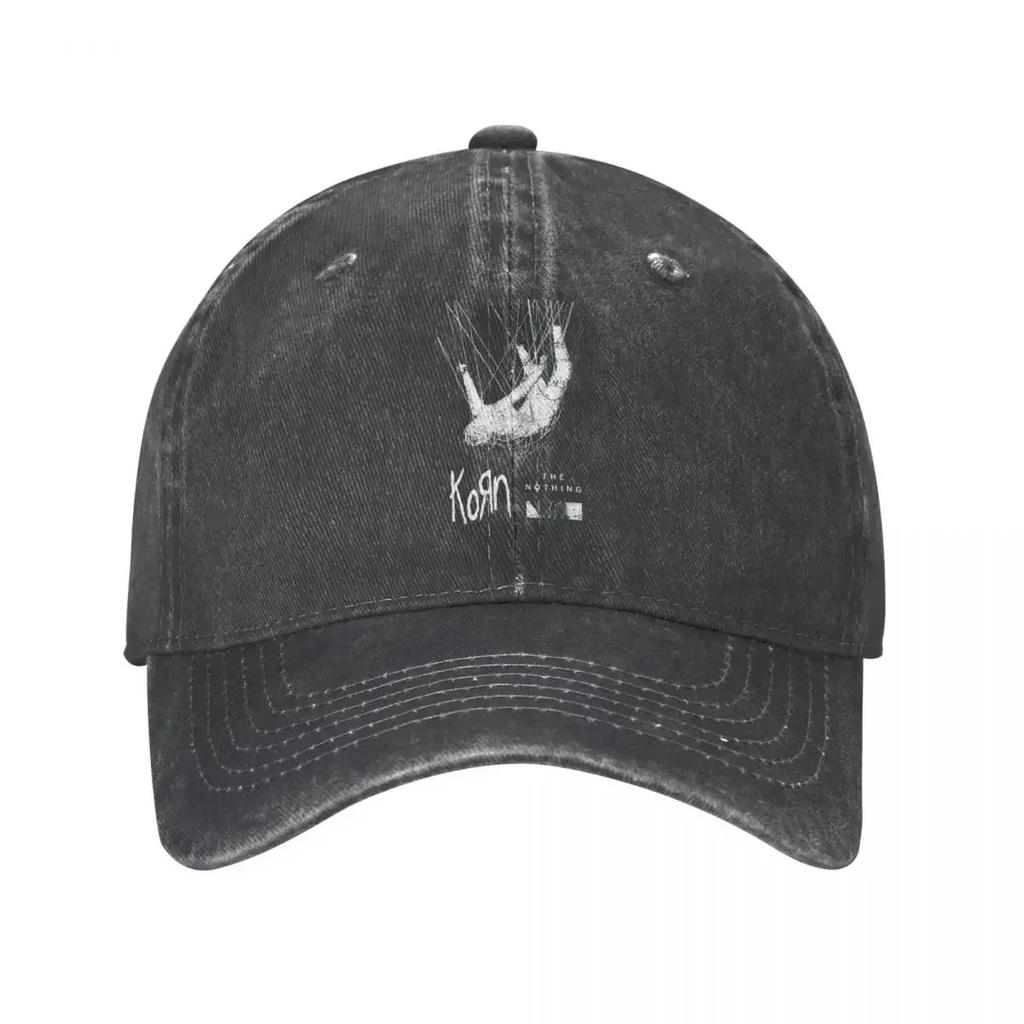 Korn The Nothing Men Women Cap Music Rock Distressed Deniimm Washed Caps Hat Outdoor Workouts Adjustable Fit Cap