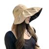 Outdoor Empty Top Wide Brim Panama Hat UV Protection Sun Cap Bucket Hat Beach Cap Sunshade Hat