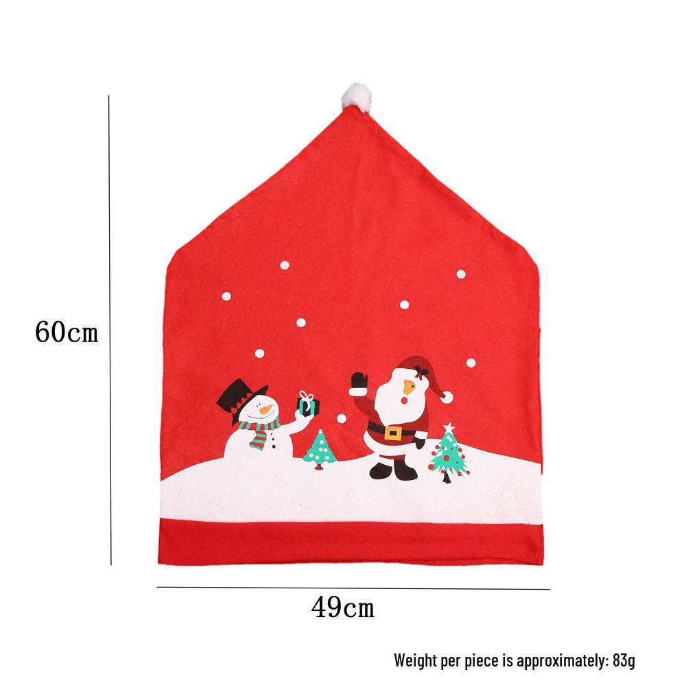 Christmas Cartoon Chair Covers - Santa and Snowman Designs