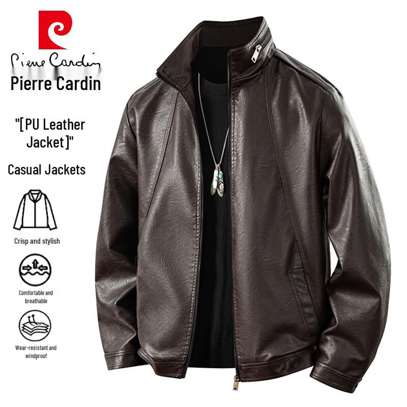 Pierre Cardin Men's Stand Collar Casual Jacket
