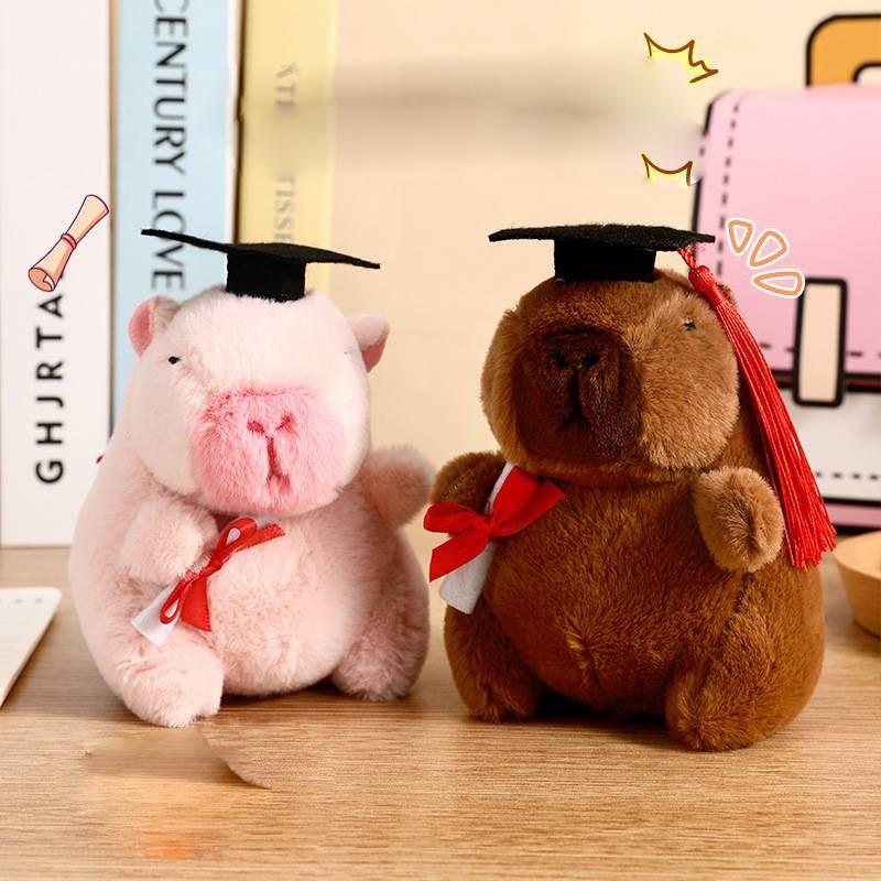 Cute Plush Capybara Keychain Ideal For Graduates Parties And Celebrations