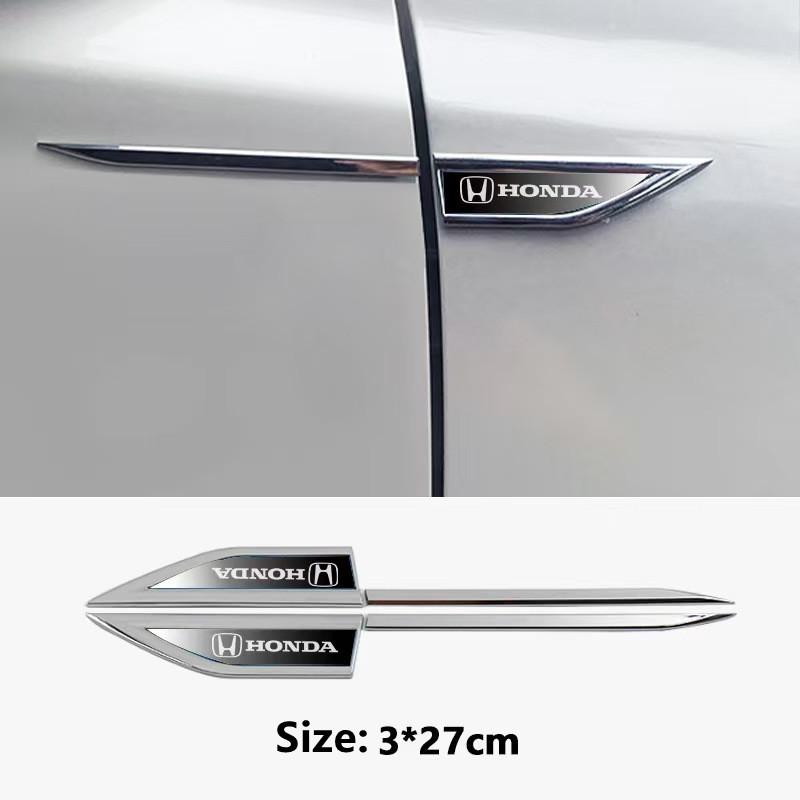 

Car Body Protective Sticker Fender Side Blade Badge Emblem For Honda Civic Accord CRV Hrv Jazz mugen power City Odyssey auto