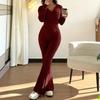 Two Piece Sets For Women Casual Loose Long Sleeve Shirts And High Waisted Drawstring Shorts Tracksuit Fall Outfits