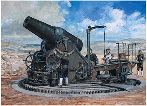 Pit Road 1/72 SG Series Japanese Army 28cm Howitzer with General Nogi and 6 Artillerymen, Plastic Model Kit SG14