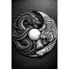 Yin Yang Taiji Metal Wall Art Decorative Sign