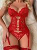 Lace Sexy Lingerie Transparent Hot Porno Lace Erotic Underwear Sexy Bra Set And Garter Lingerie Sexy Hot Erotic Sleepwear