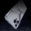 För iPhone 15 Pro Max Metallskal X-formad Ramlös X-formad Baksida