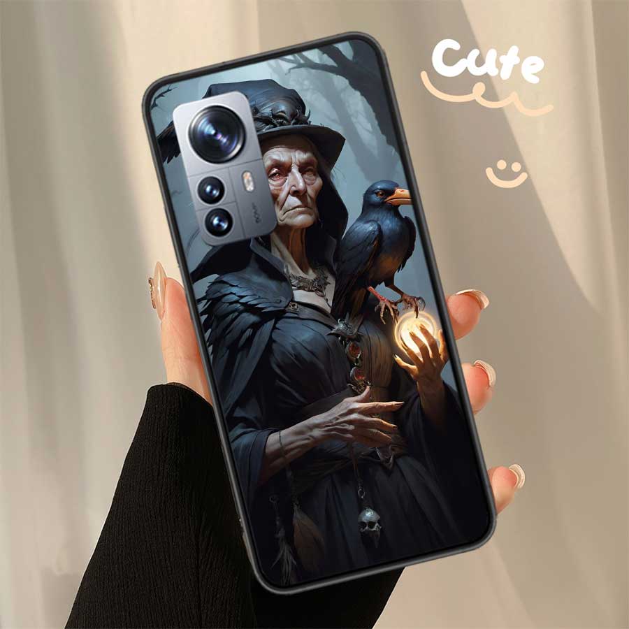 Halloween Moon Witch Horror Phone Case For Xiaomi Poco X7 X6 X5 X4 X3 GT NFC M4 M5 Pro 5G M3 Mi F6 F5 F4 F3 F2 F1 Capa Coque TPU