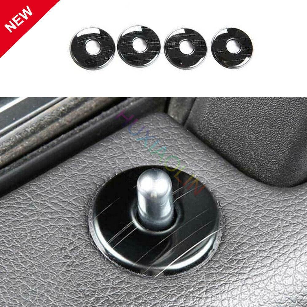 For Cadillac XT6 2020-2022 Black Titanium Inner Door Bolt Lock Down Cover Trim