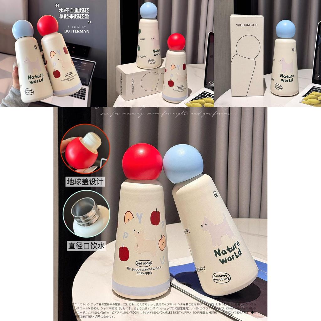 Isolierte Wasserflasche mit Vakuumverschluss für Schule und Reise