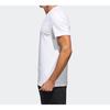 adidas T Shirts Men's White Crew Neck Moderate Straight Fit GL5634