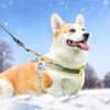 Neue Herbst- und Winter-Haustierleine Dickes Plüsch-Hundebrustgeschirr Reflektierende Hunde-Spazierleine Haustierleine