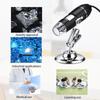 1600X Magnification Digital Microscope Camera 8 LED Lights Adjustable Stand USB Digital Microscope Type-C Interface 3in1