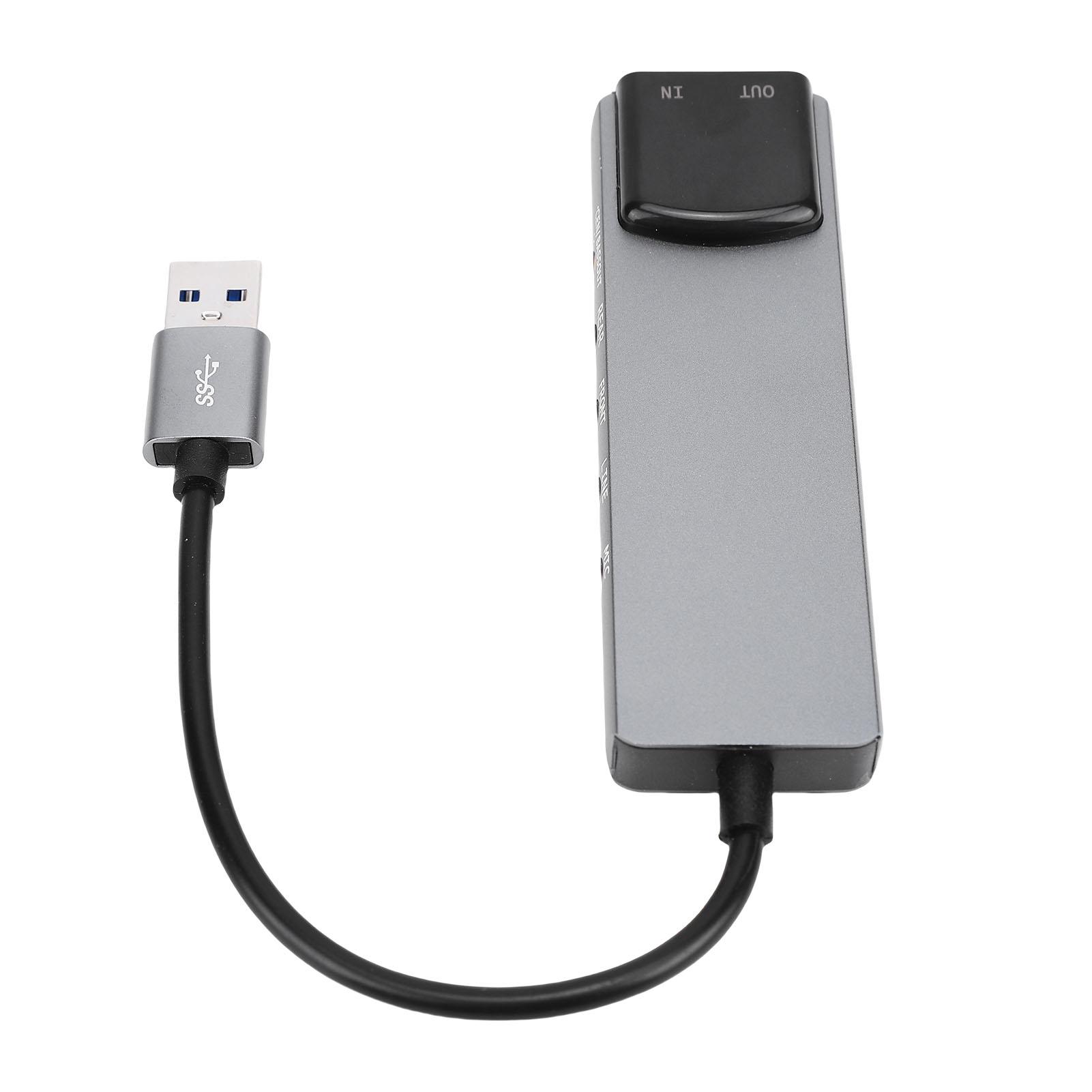 

7.1 USB Surround Sound Card with SPDIF Digital Sound High Resolution Music External Sound Card for Laptop PC Silver