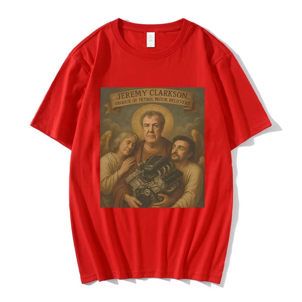 Jeremy Clarkson Protect Us From Electric Motors Graphic T-shirts Men Women Fashion Short Sleeves T Shirts