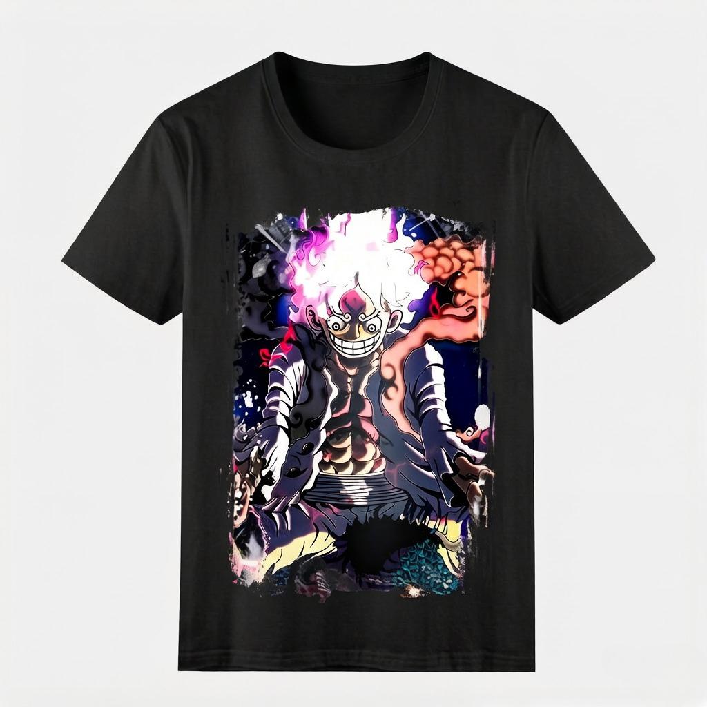 

One Piece Luffy Printed Tshirt Nika Xian Comfortable Highquality Cotton Parentchild Wear S