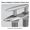 Concealed Cleat Mirror-Polished Hardware Heavy Duty for Boats, Docks