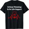 Critical Thinking Quote Shirt Light Bulb Graphic T-Shirt