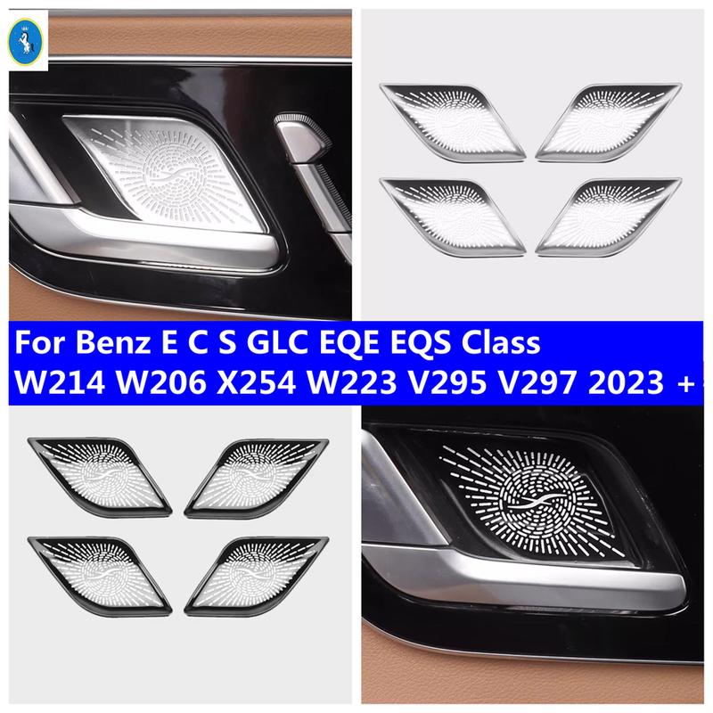 Car Inner Door Bowl Covers Trims For Mercedes Benz E C S GLC EQE EQS Class W214 W206 X254 W223 V295 V297 - 2025 Accessories