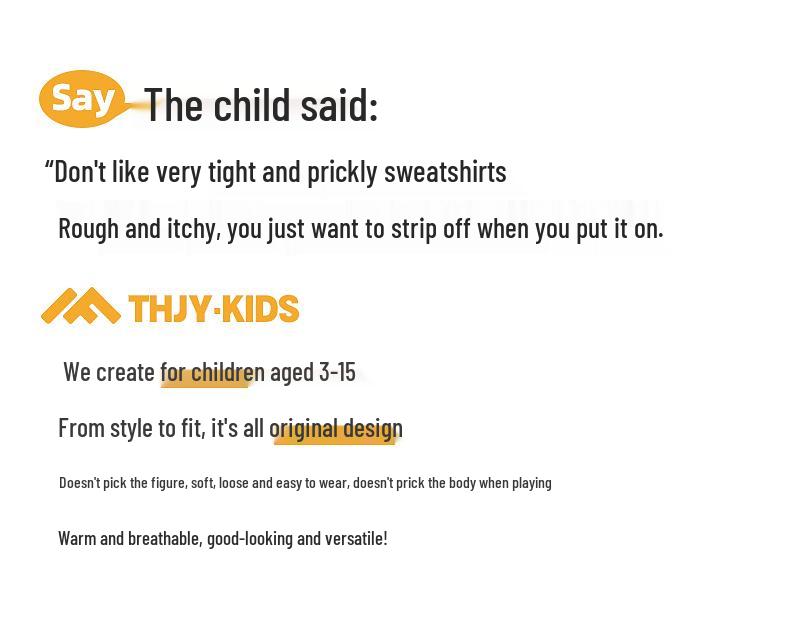 Fairy Tale Memory Boys' Fleece Sweatshirt – 2025 Autumn/Winter, Round Neck, Korean Style, for Middle & Big Boys.